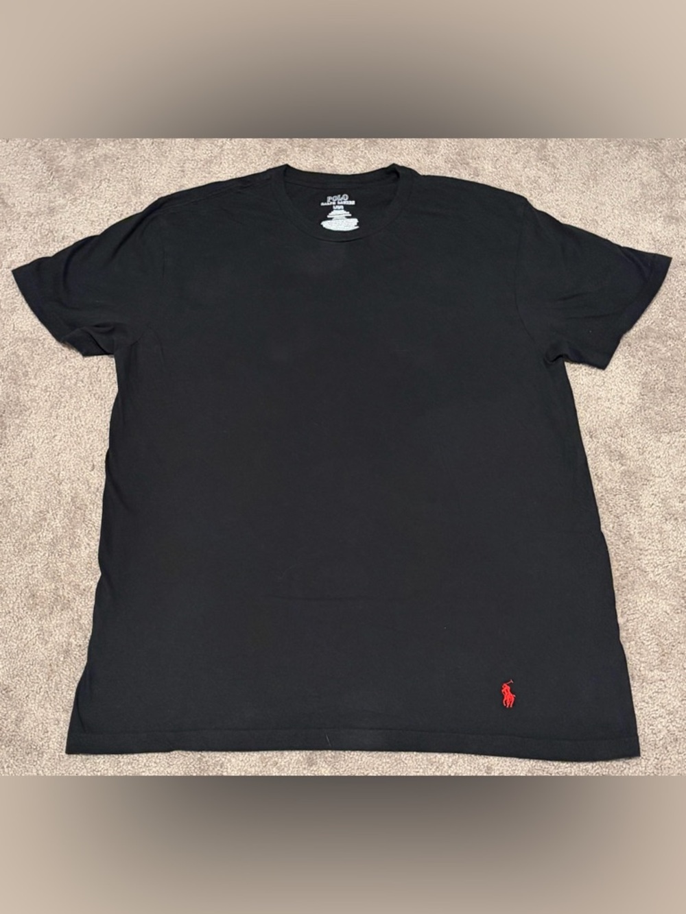 Polo Ralph Lauren T-Shirt Men's Size Large Black Classic Fit Short Sleeve